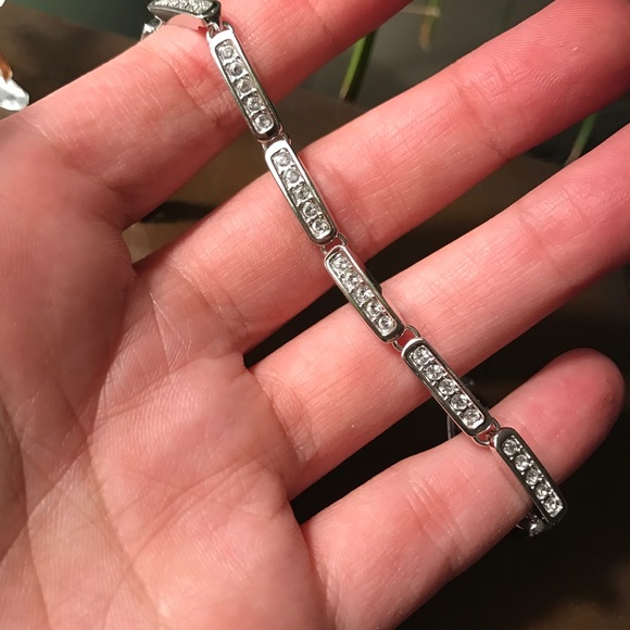 Swarovski Jewelry - Swarovski rhodium plated bracelet clasp . NIB